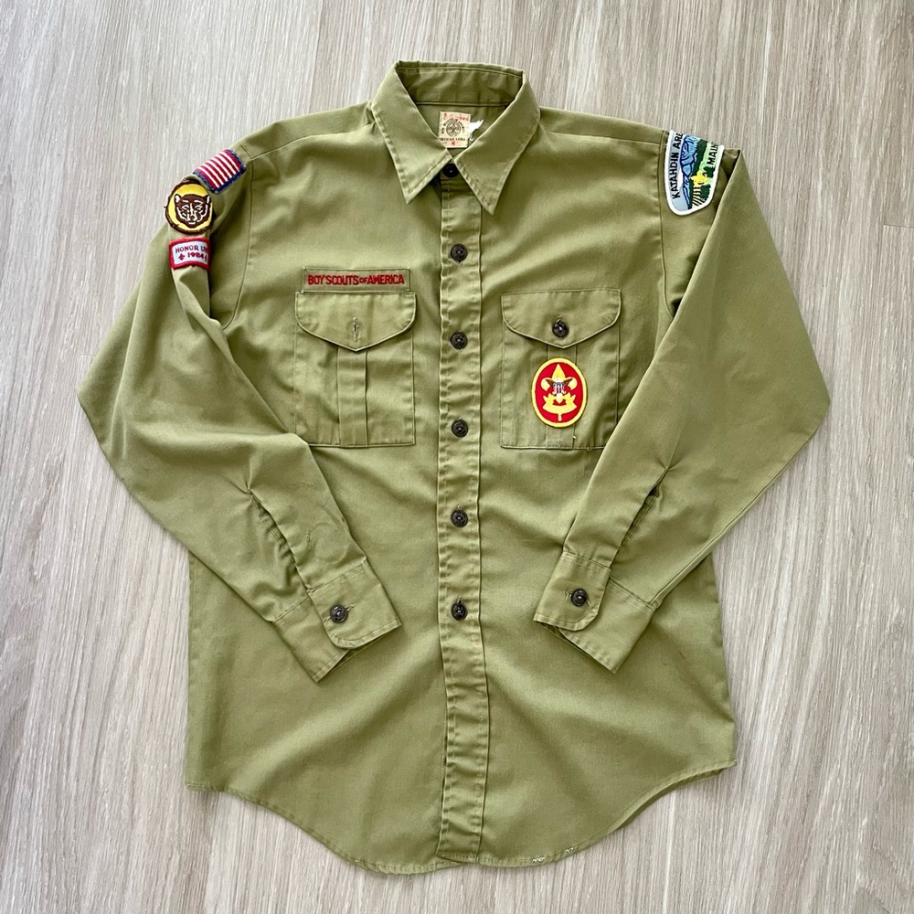 Vintage boyscouts button up shirt